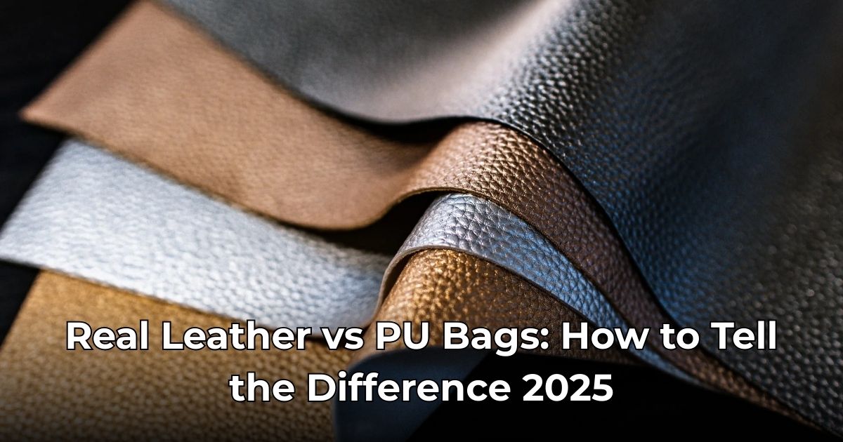 Real Leather vs PU Bags: How to Tell the Difference 2025